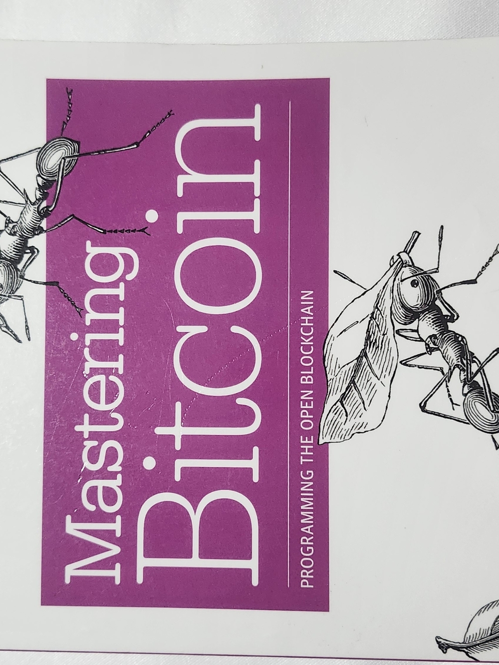Mastering Bitcoin Book - Purple & White Cover